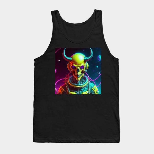 Skull Demon in Space Tank Top by DeathAnarchy